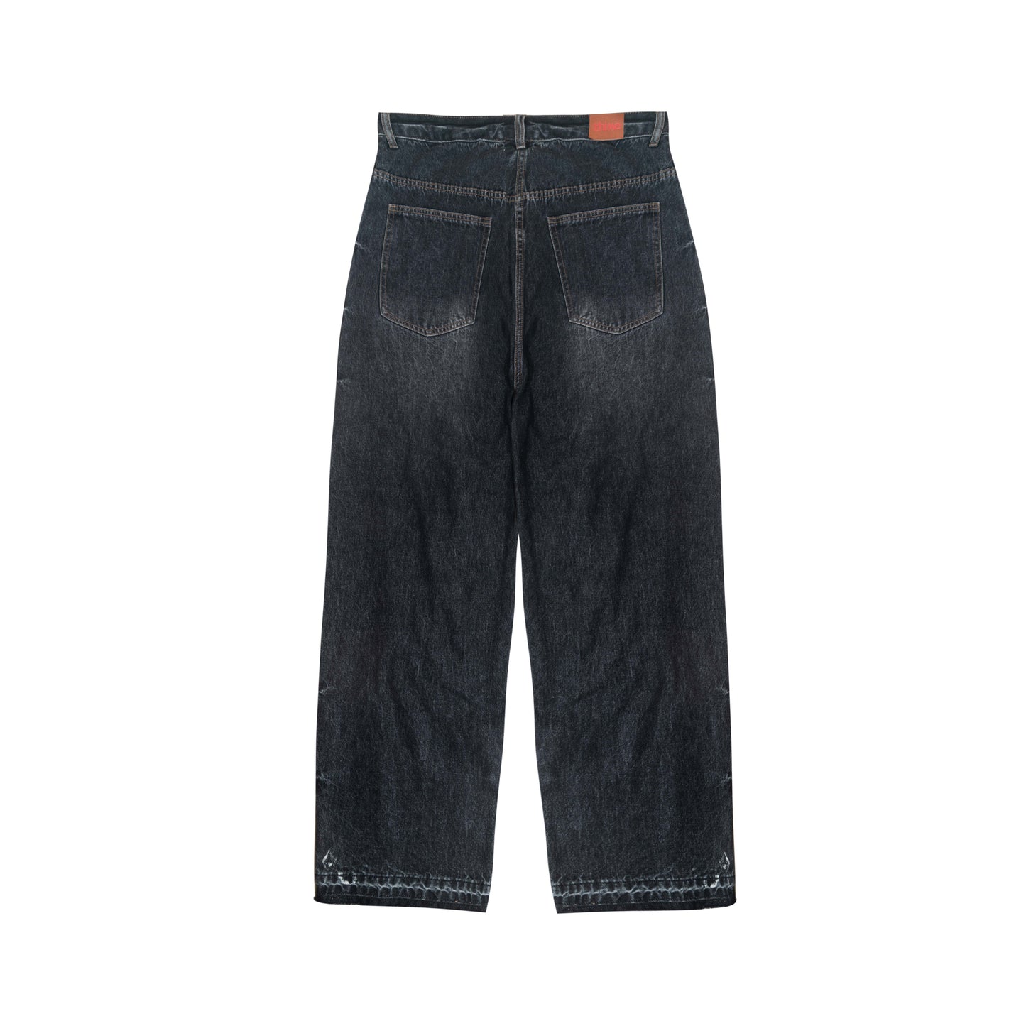 Logo Patchwork Denim Pants