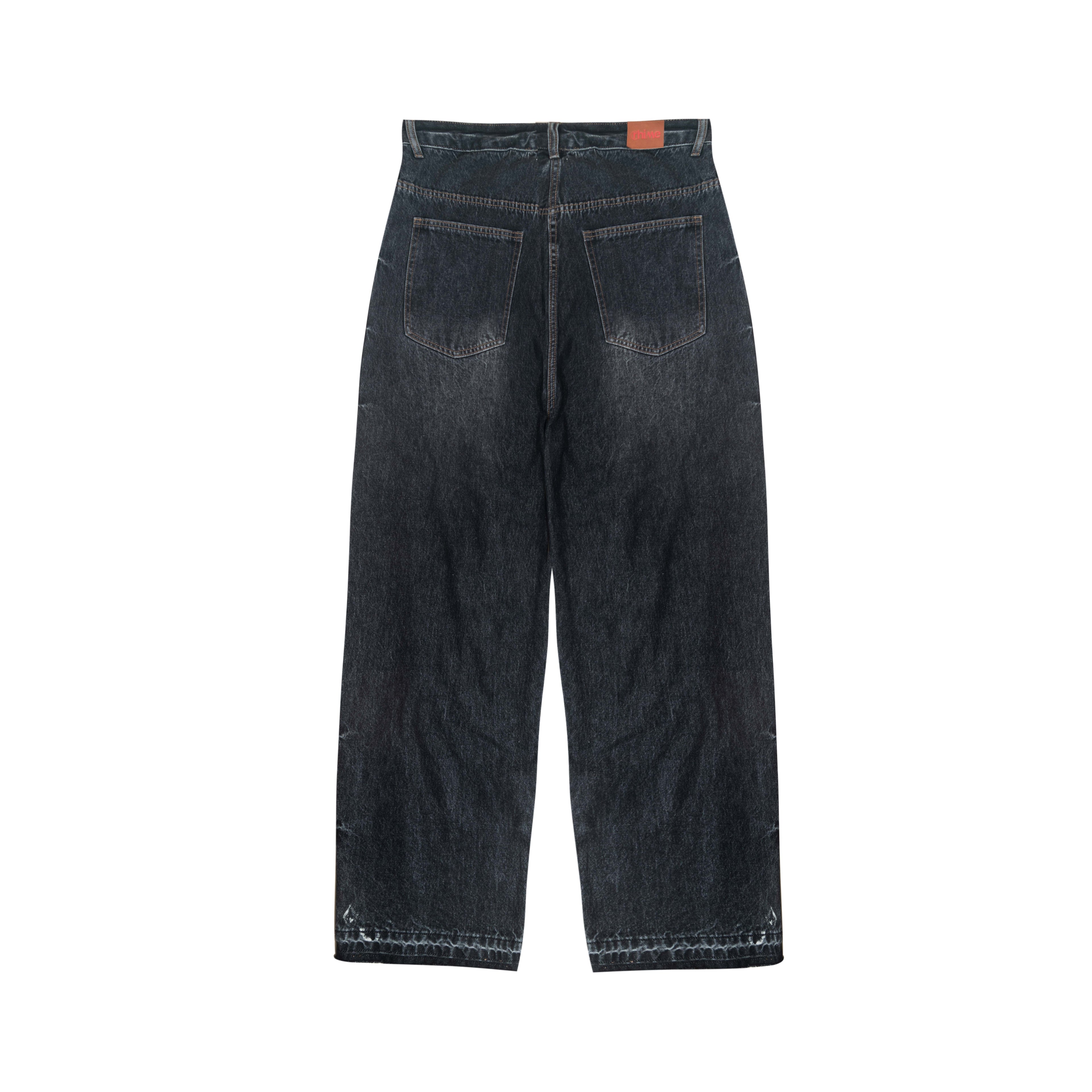 Logo Patchwork Denim Pants