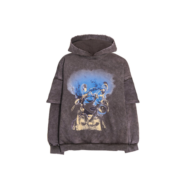 NEBULA Double Sleeves Vintage Hoodie